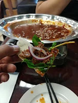 Tamarind Beef over Rice Cracker